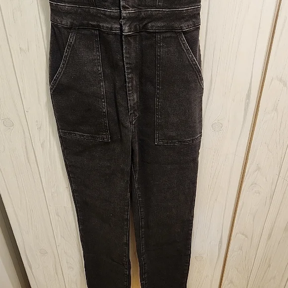 Good American Charcoal Denim Jacket - Picture 5 of 13